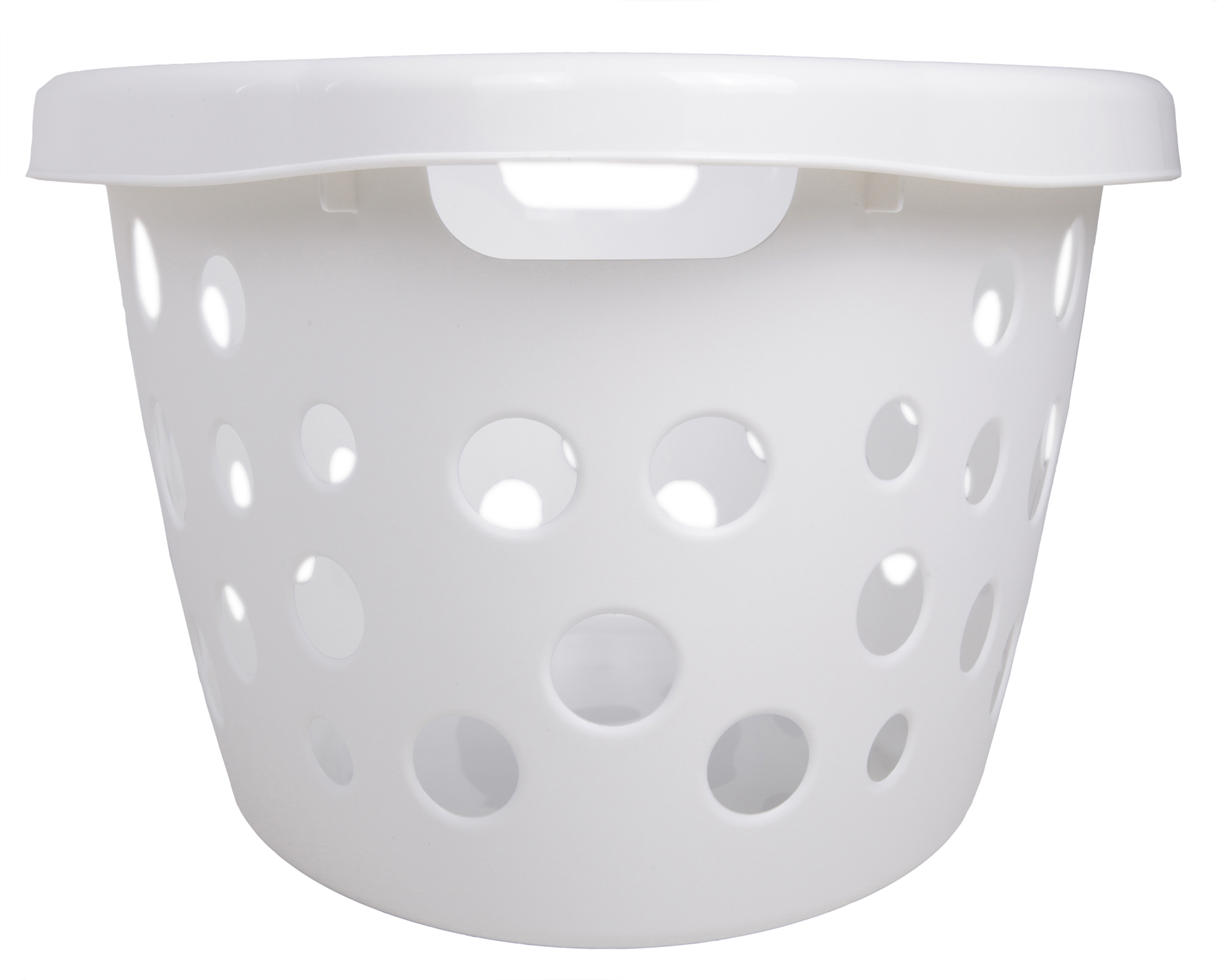 Ondis24 Wäschekorb Kunststoff 25 Liter weiss