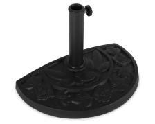 Schirmständer halbrund Ø 38 - 48 mm schwarz Schwarz