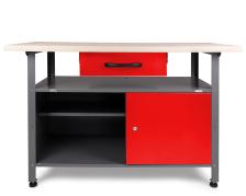 Werkbank Klaus 120 cm rot 85 cm