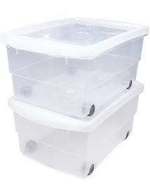 2x Rollbox mit Deckel 80L stabile Ausführung 