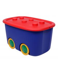 ONDIS24 Spielzeugbox Funny blau rot
