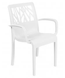 ONDIS24 Gartenstuhl Sessel Vegetal weiß