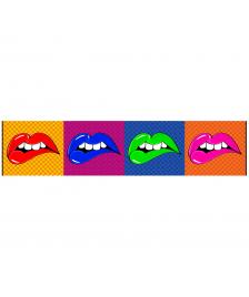 ONDIS24 Wandbild Dekorahmen Lip‘s Wow‘Roll