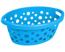Wäschekorb Kunststoff 25 L blau 
