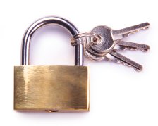 Vorhängeschloss 40 mm  mit 3 Schlüssel 