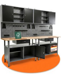 Werkstatt Set Klaus 240 cm 2 Schränke  