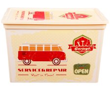 Aufbewahrungsbox C Box Cube Vintage Design Garage mit Deckel 