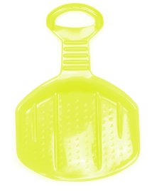 Porutscher Schlitten Poporutscher Schneerutscher Rodel gelb 