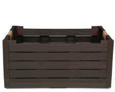 Klappbox Transportkiste Einkaufskorb Florida braun braun