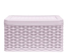 Aufbewahrungsbox Rattan Optik Decora S rosa rosa