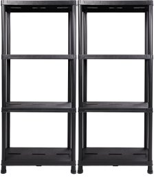 2 x Kunststoffregal Steckregal 60 x 30 cm 