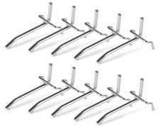 Lochwandhaken aus Metall 7 cm 10er Set 
