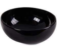 Kokosnuss Schale Schüssel einfarbig schwarz Schwarz
