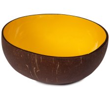 Kokosnuss Schale Schüssel natur gelb Gelb