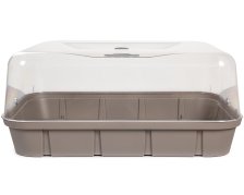 Frühbeet Anzucht Gewächshaus 16 L taupe taupe