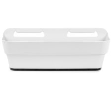 Balkonkasten PLAYMOOD 60 Wasserspeicher weiß-grau Weiß