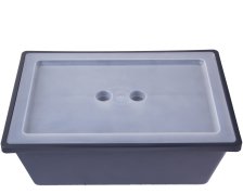 Aufbewahrungsbox System Box XS grau/weiß 