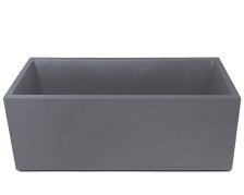 Pflanzkübel Vulkan 100 Pierre hellgrau grau