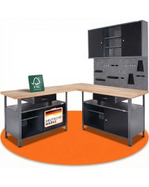 Werkstatt Set Ecklösung Classic One 85 cm anthrazit 85 cm