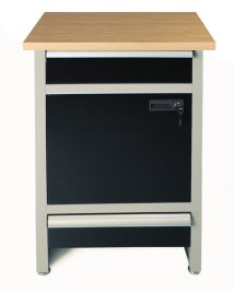 PRO Werkbank Finn Plus mit Melaminarbeitsplatte Bambusoptik 