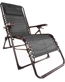 Ergolax faltbare Sonnenliege Relax Gartenliege anthrazit 
