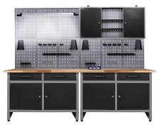 Werkstatt Set Werner 240cm LED Bluetooth & Steckdose 