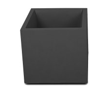 Pflanzkübel BASALT 40 Blumentopf doppelwandig anthrazit 