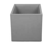 Pflanzkübel Basalt 50 Blumentopf doppelwandig grau 