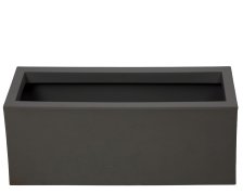 Balkonkasten Basalt 25 L Blumentopf einwandig anthrazit 