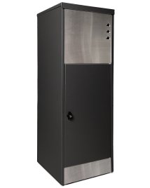 XL- Paketbox Briefkasten m. Gasdruckfedern & Edelstahlfront 