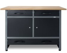 Werkbank Werktisch Werner Plus 95cm schwarz 