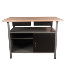 Werkbank Fritz mit Buchenholzarbeitsplatte 