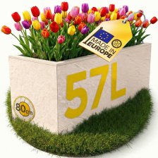 Pflanzkübel Pflanzkasten Vulkan 57 L leinen 