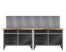 Werkstatt Set Holger 240cm + 6LW 