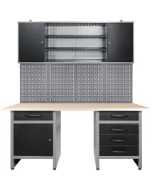 Werkstatt Set Harry 160 cm mit Sitzraum Melamin 