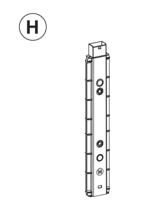 Teil H (Rückwandverbinder) 