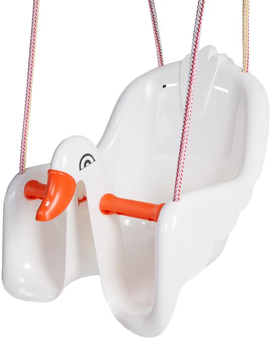 Babyschaukel Schwan Garten 