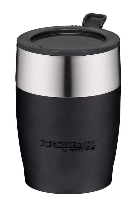 ThermoCafé by, Thermostasse, Edelstahl, schwarz 0,25 l 