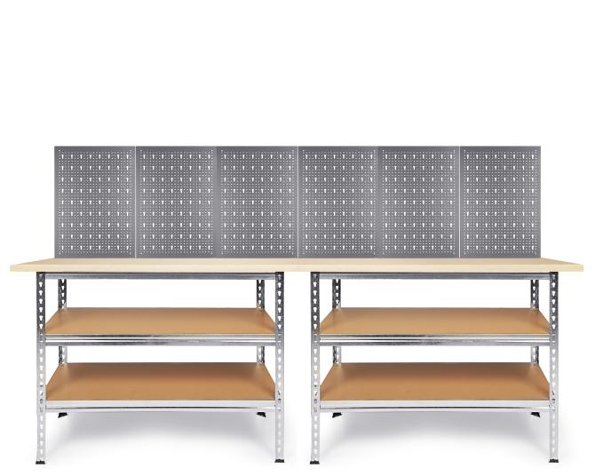 Werkstatt Set Uwe 240cm Melamin  + 6 LW 