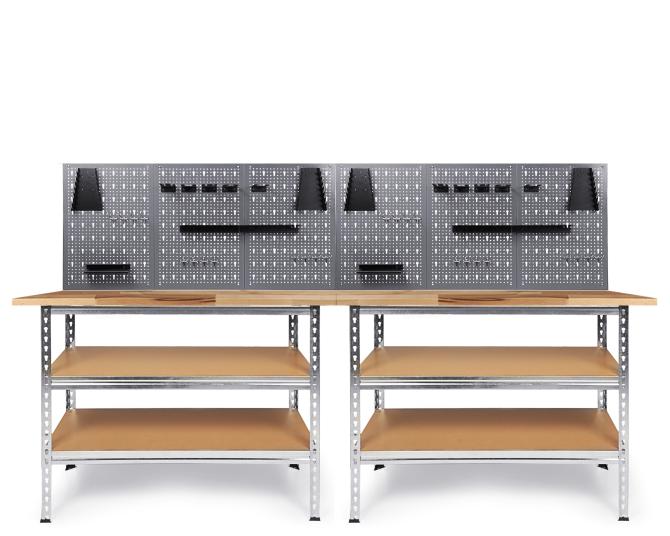 Werkstatt Set Uwe 240cm Buche  + 2 Jochen 