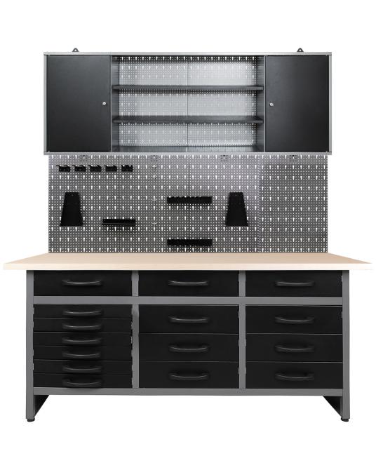 Werkstatt Set Konny 160 cm 1 Schrank Melamin 