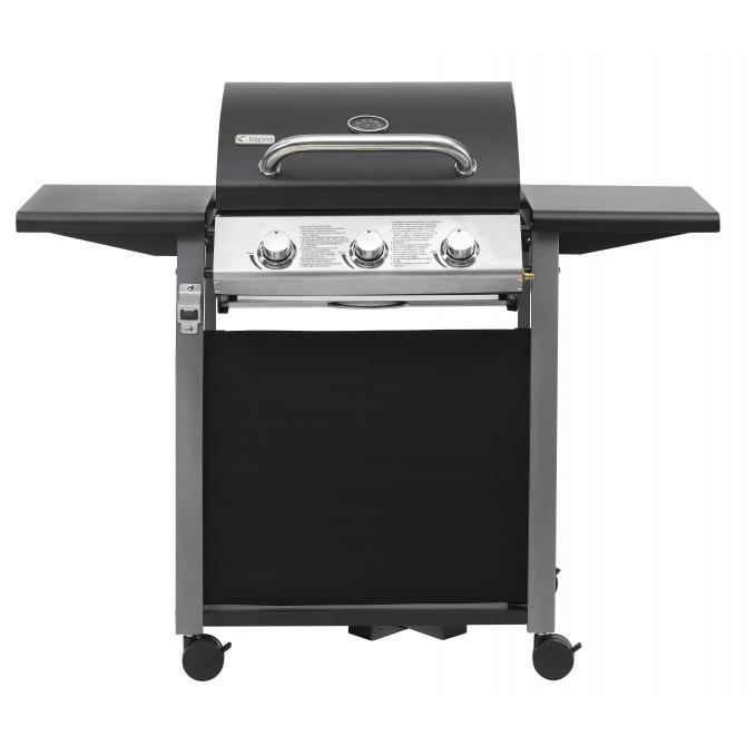 ONDIS24 Gasgrill Clarksdale 3 Brenner Grill mit Rollen Thermometer