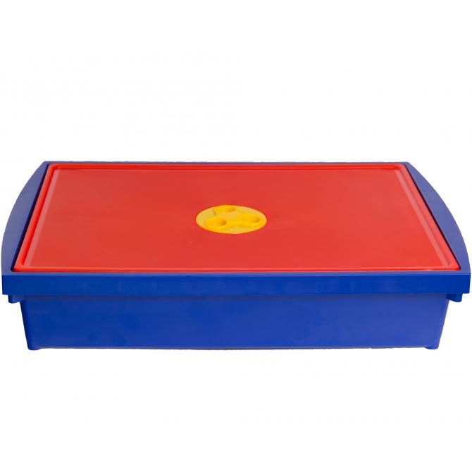 ONDIS24 Aufbewahrungsbox System Box S blau/rot