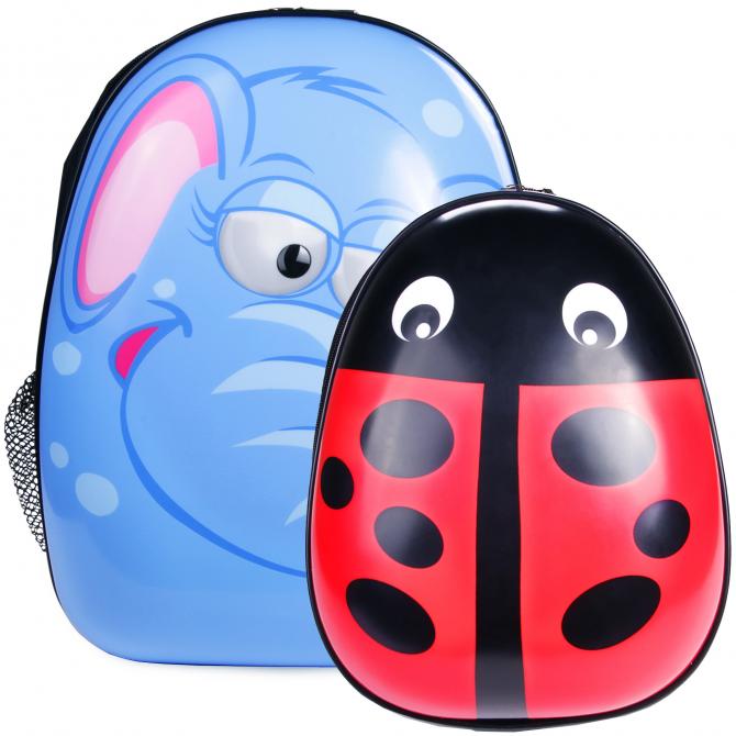 Ondis24 Kinderrucksack Set Elefant & Marienkäfer günstig online kaufen