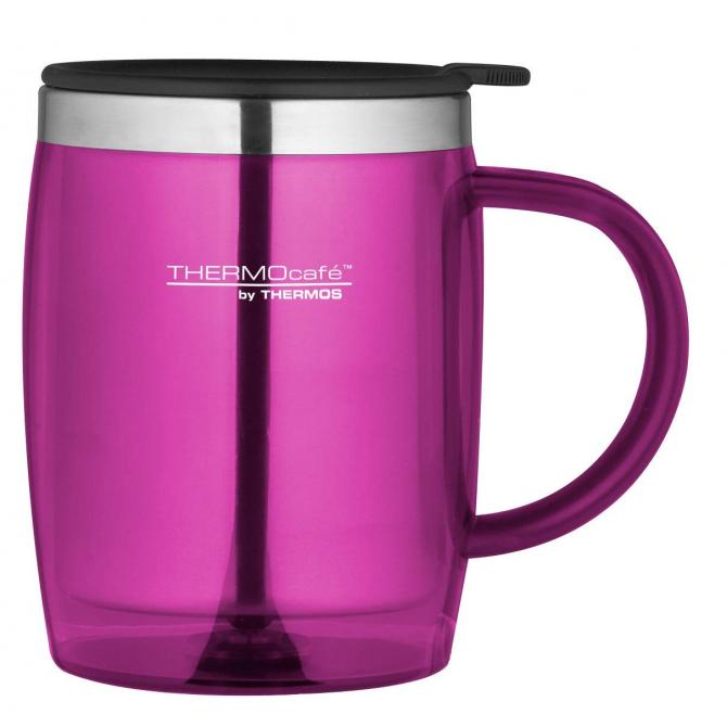 ThermoCafé by, Bürotasse Desktop Mug, Kunststoff Pink 0,35 l