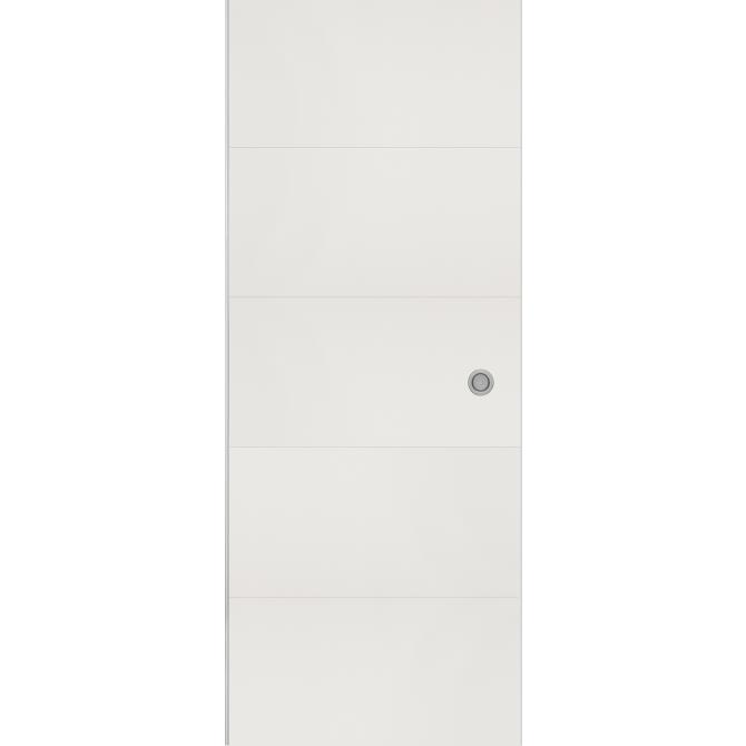 ONDIS24 Schiebetür mit Schiene SLIDE 93 cm weiß