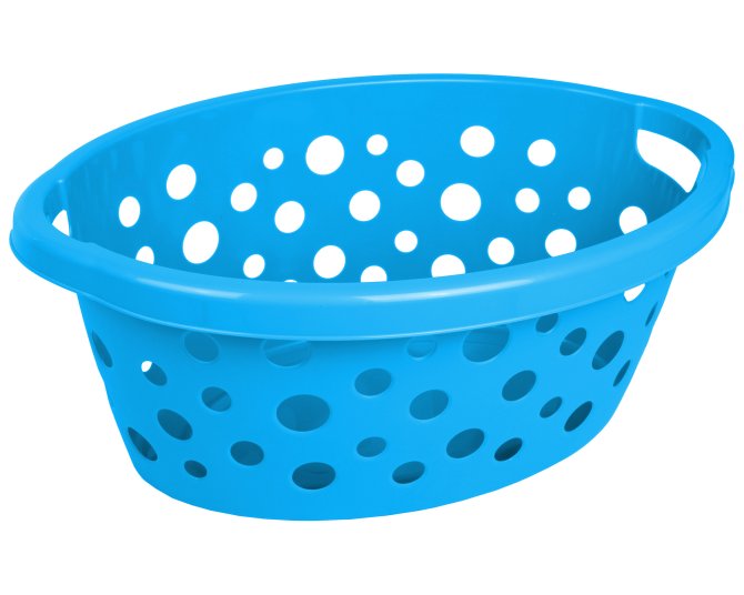 Wäschekorb Kunststoff 25 L blau 