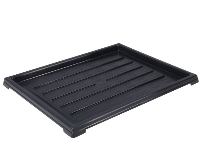 Schuhabtropfschale 39 x 31 cm steckbar schwarz anthrazit