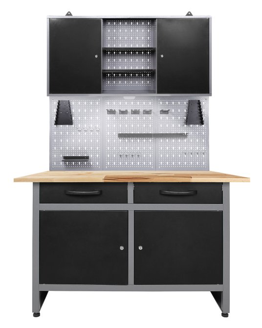 Werkstatt Set Werner 120 cm 1 Schrank LED 