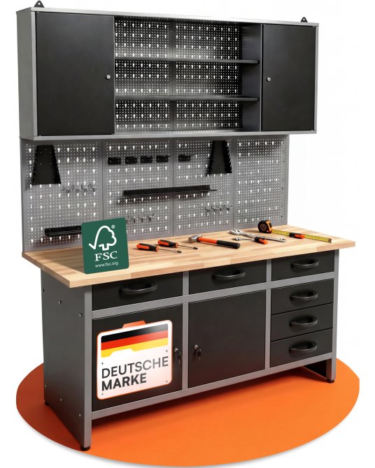 Werkstatt Set Karsten 160 cm 1 Schrank 